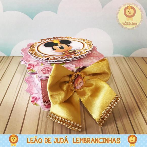 Caixinha para festa tema minnie realeza