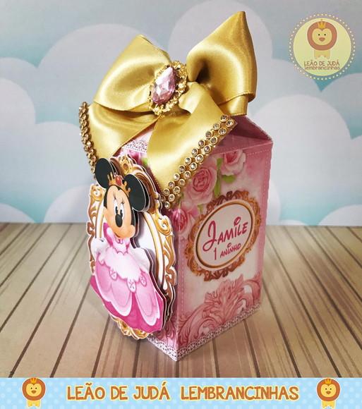 Caixinha para festa tema minnie realeza