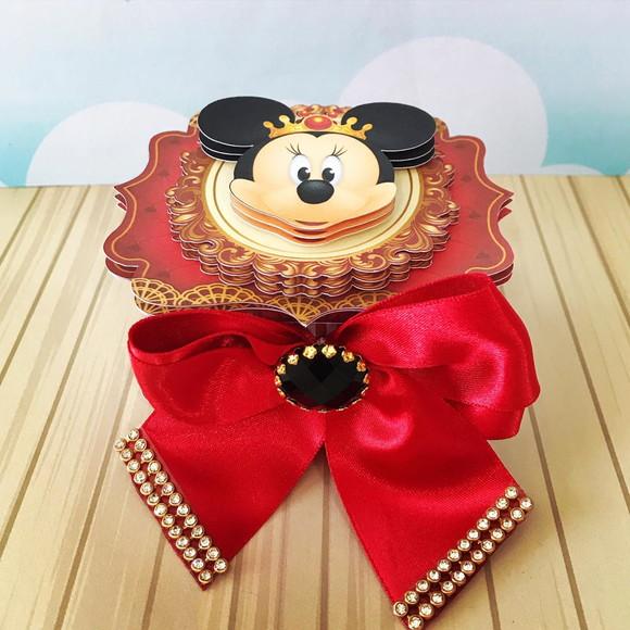 Caixinha para Festa Tema Minnie Realeza