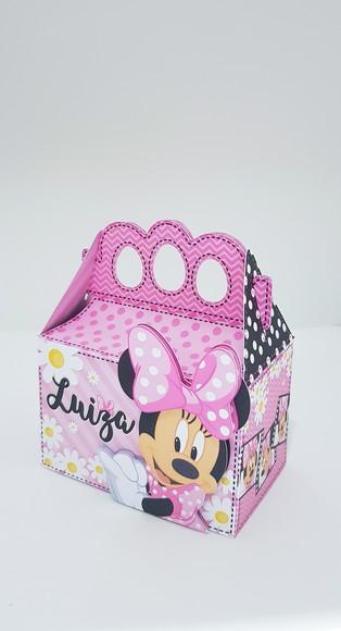 Caixinha para festa tema minnie rosa