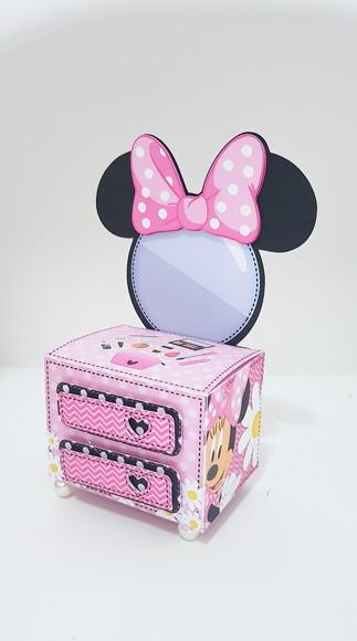 Caixinha para festa tema minnie rosa