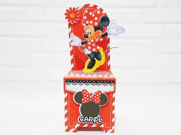 Caixinha para Festa Tema Minnie Vermelha