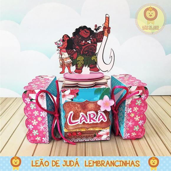 Caixinha para festa tema moana