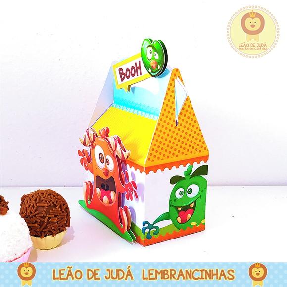 Caixinha para festa tema monstrinhos