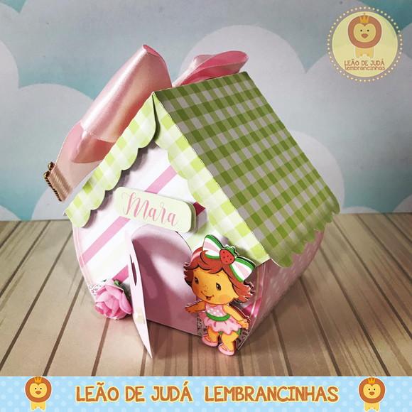 Caixinha para festa tema moranguinho