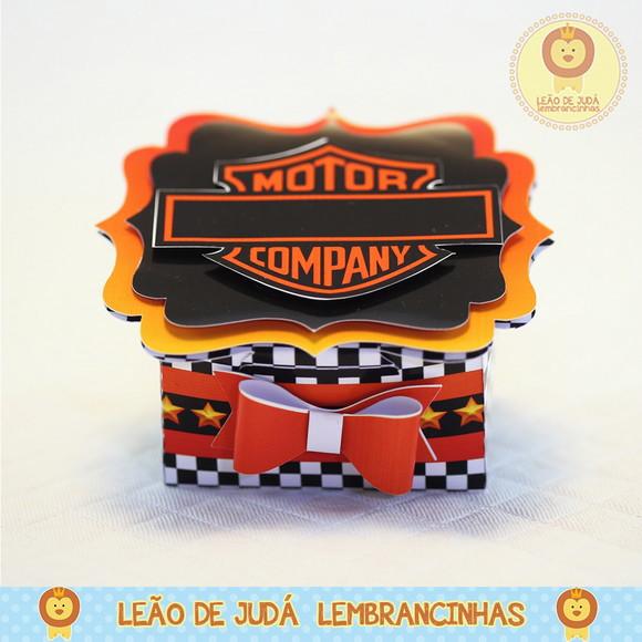 Caixinha para festa tema Moto harley