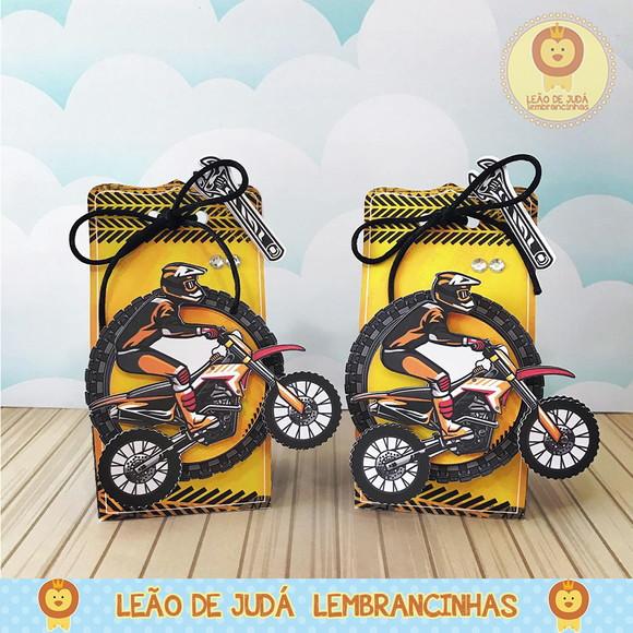 Caixinha para Festa Tema Motocross
