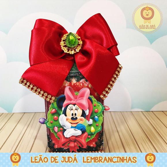 Caixinha para Festa Tema Natal do Mickey