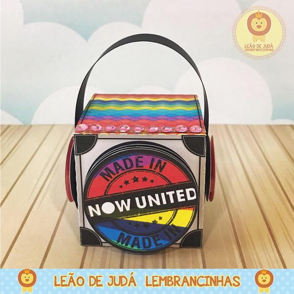Caixinha para festa tema new united