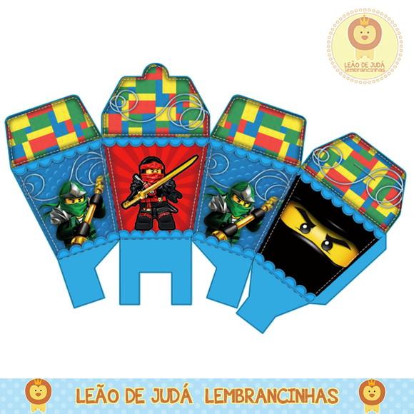 Caixinha para Festa Tema Ninjago