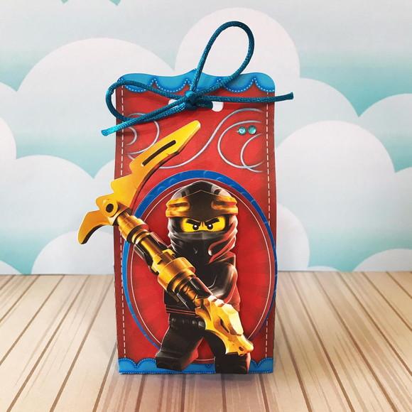 Caixinha para Festa Tema Ninjago