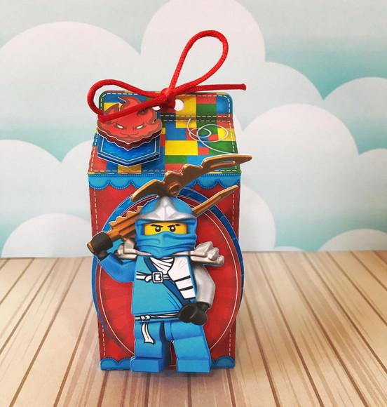 Caixinha para Festa Tema Ninjago