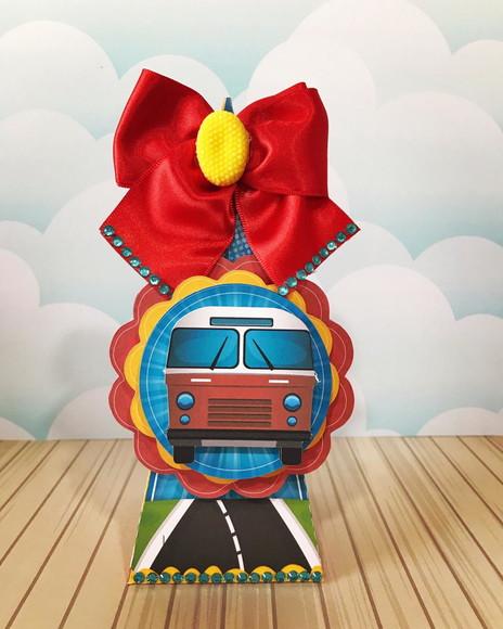 Caixinha para Festa Tema Ônibus