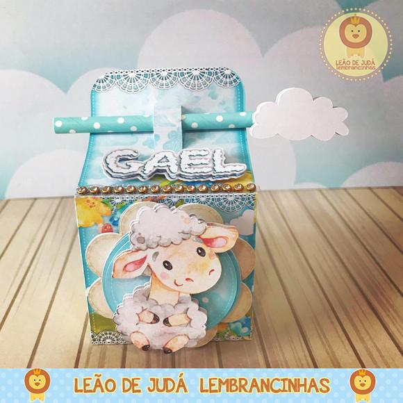 Caixinha para festa tema ovelhinha
