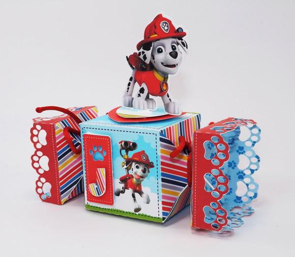 Caixinha para festa tema patrulha canina