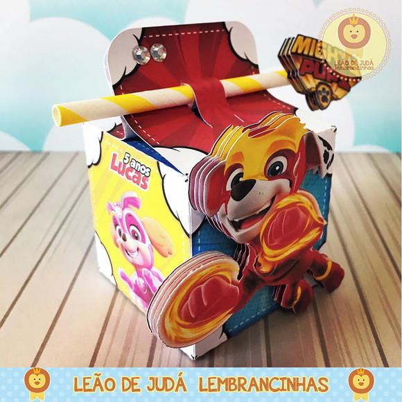 Caixinha para festa tema patrulha canina