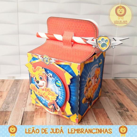 Caixinha para festa tema patrulha canina