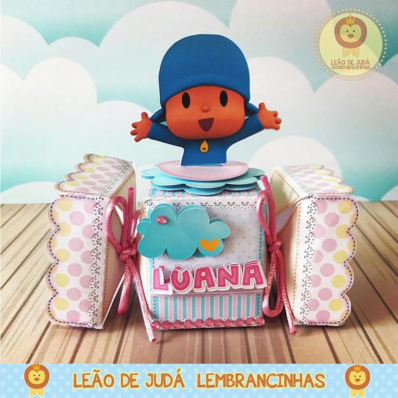 Caixinha para festa tema Pocoyo