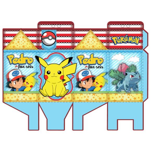 Caixinha para Festa Tema Pokémon