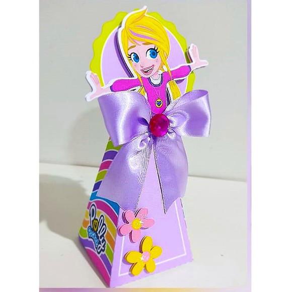 Caixinha para Festa Tema Polly Pocket