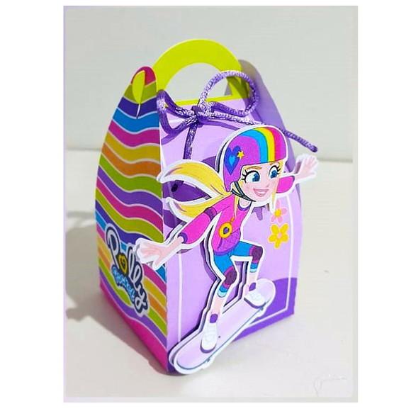 Caixinha para Festa Tema Polly Pocket