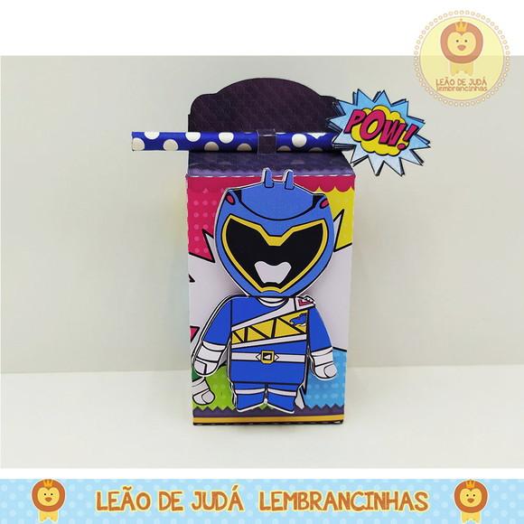 Caixinha para festa tema power rangers