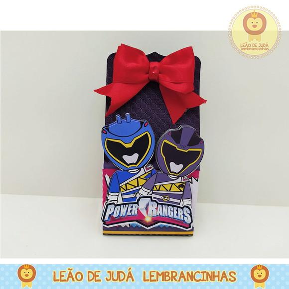 Caixinha para festa tema power rangers
