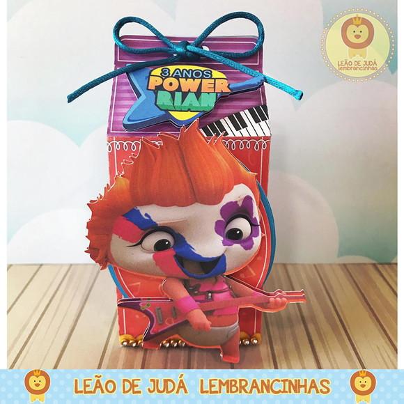 Caixinha para festa tema power rockers