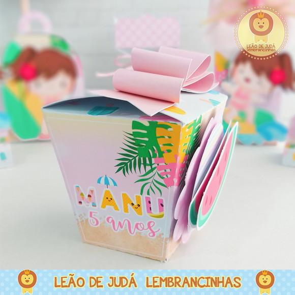 Caixinha para Festa Tema Praia