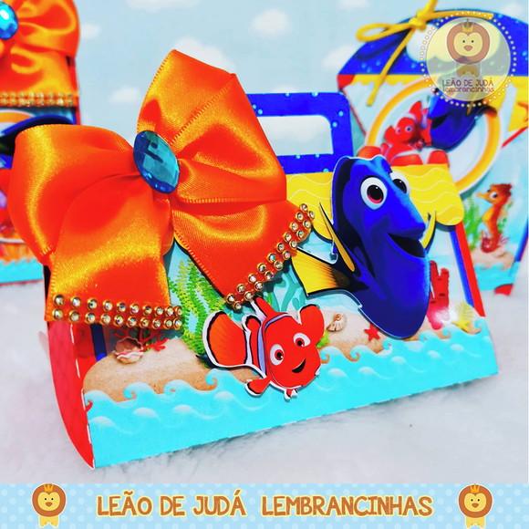 Caixinha para festa tema procurando nemo