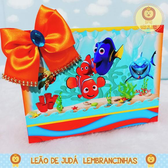 Caixinha para festa tema procurando nemo