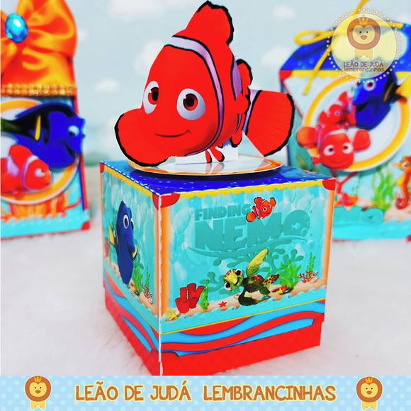 Caixinha para festa tema procurando nemo
