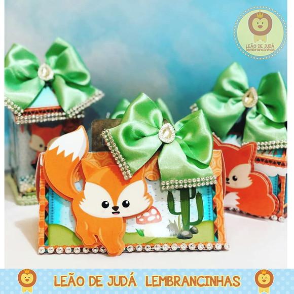 Caixinha para Festa Tema Raposinha