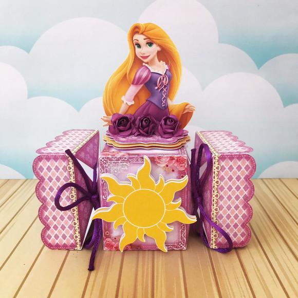 Caixinha para Festa Tema Rapunzel