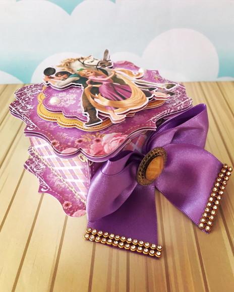 Caixinha para Festa Tema Rapunzel