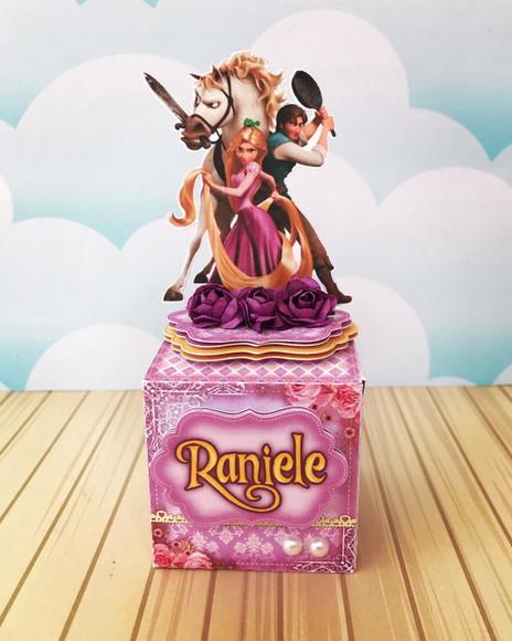Caixinha para Festa Tema Rapunzel