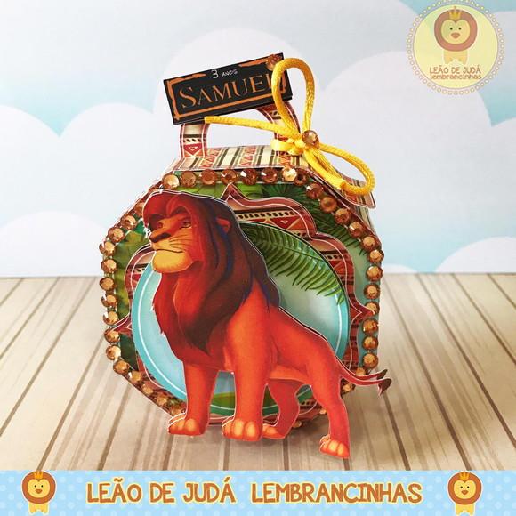 Caixinha para festa tema rei leão
