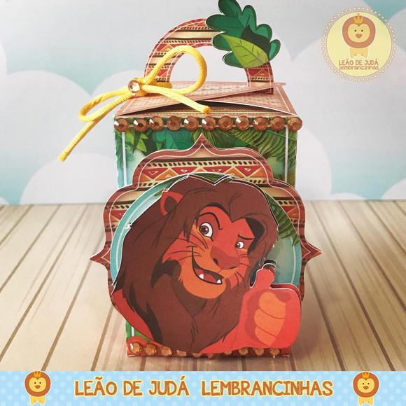 Caixinha para festa tema rei leão
