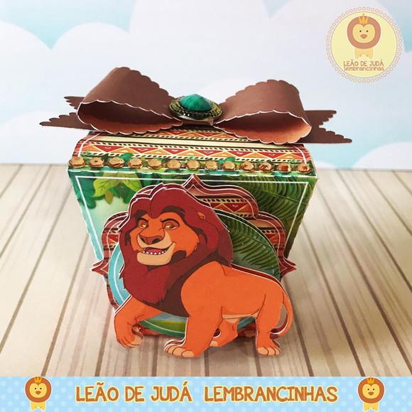 Caixinha para festa tema rei leão