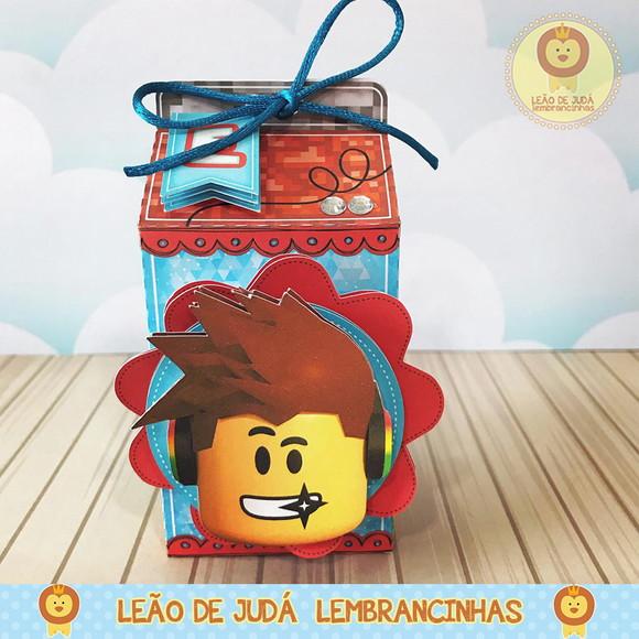 Caixinha para festa tema roblox