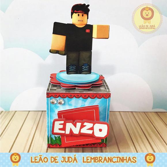Caixinha para festa tema roblox