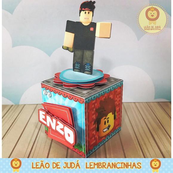 Caixinha para festa tema roblox