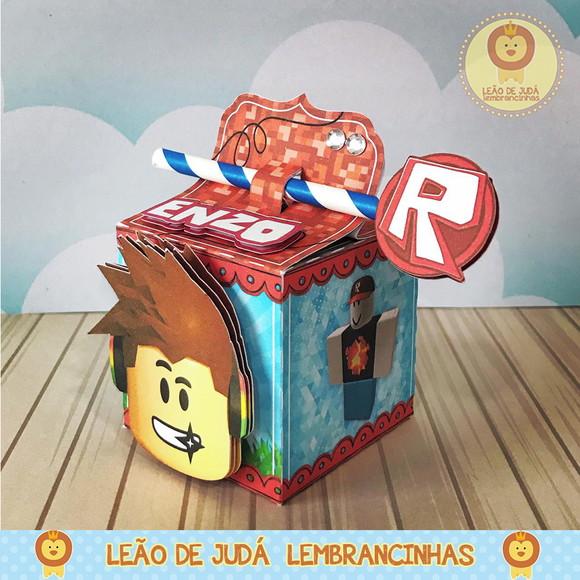 Caixinha para festa tema roblox