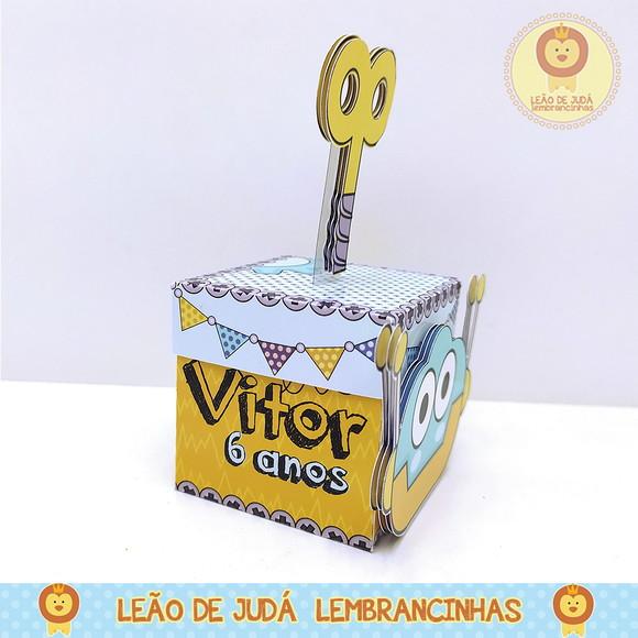 Caixinha para festa tema robô