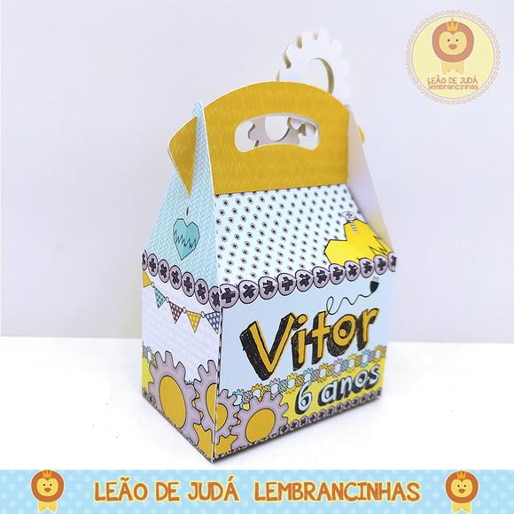 Caixinha para Festa Tema Robô