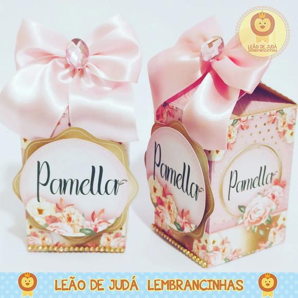 Caixinha para festa tema rose gold