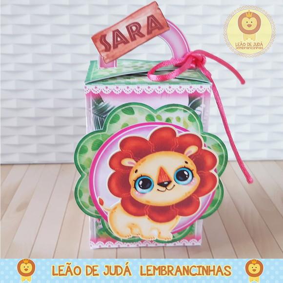 Caixinha para festa tema Safari