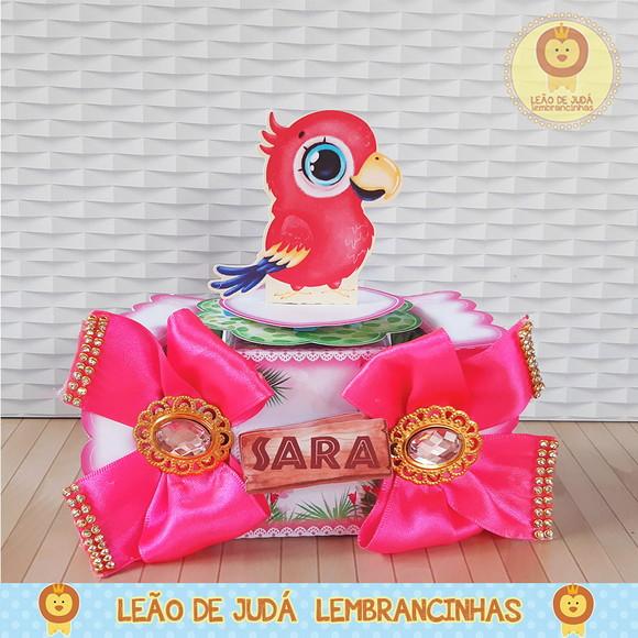 Caixinha para festa tema Safari