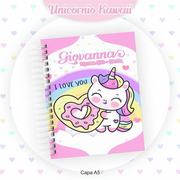 **agenda Escolar Datada Unicornio Kawaii