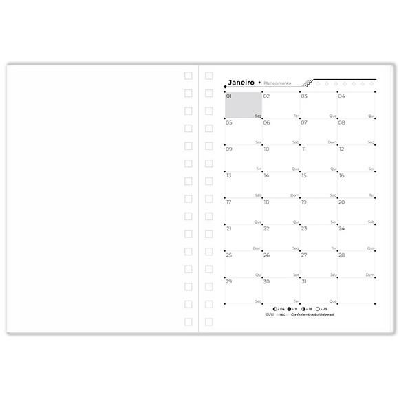 Agenda Datada Cinza Mod 54832
